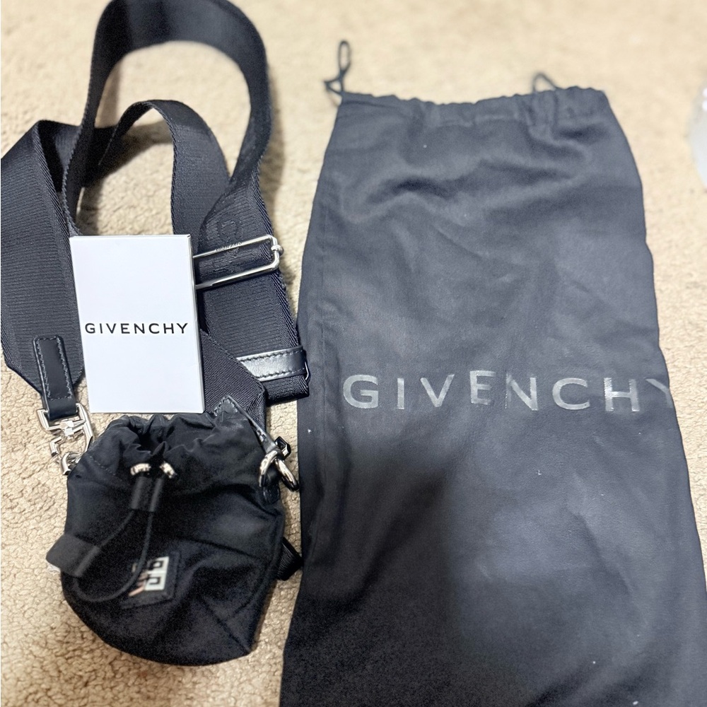 Givenchy Black Drawstring Pouch
